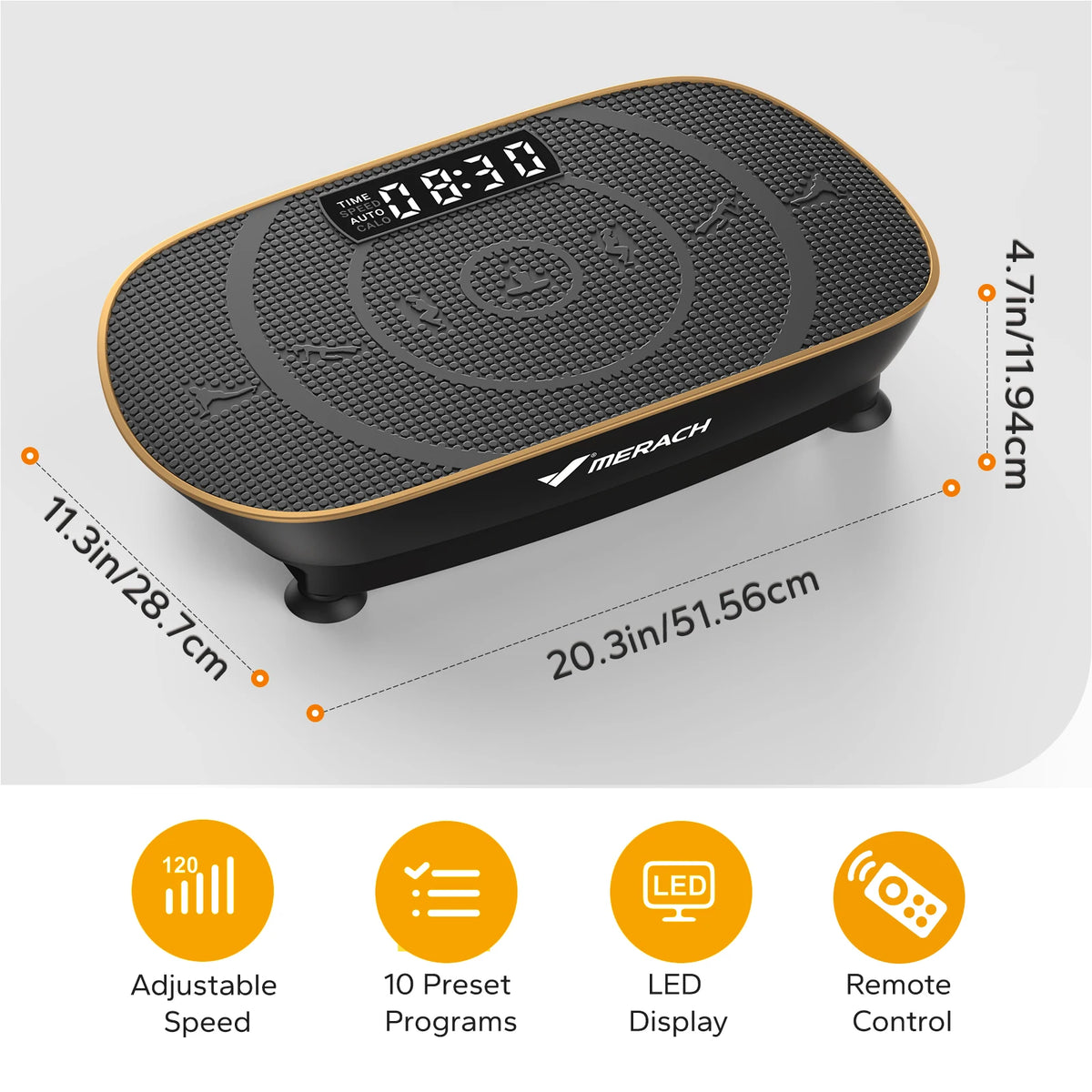 MERACH Whole Body Vibration Plate Exercise Machine for Fitness