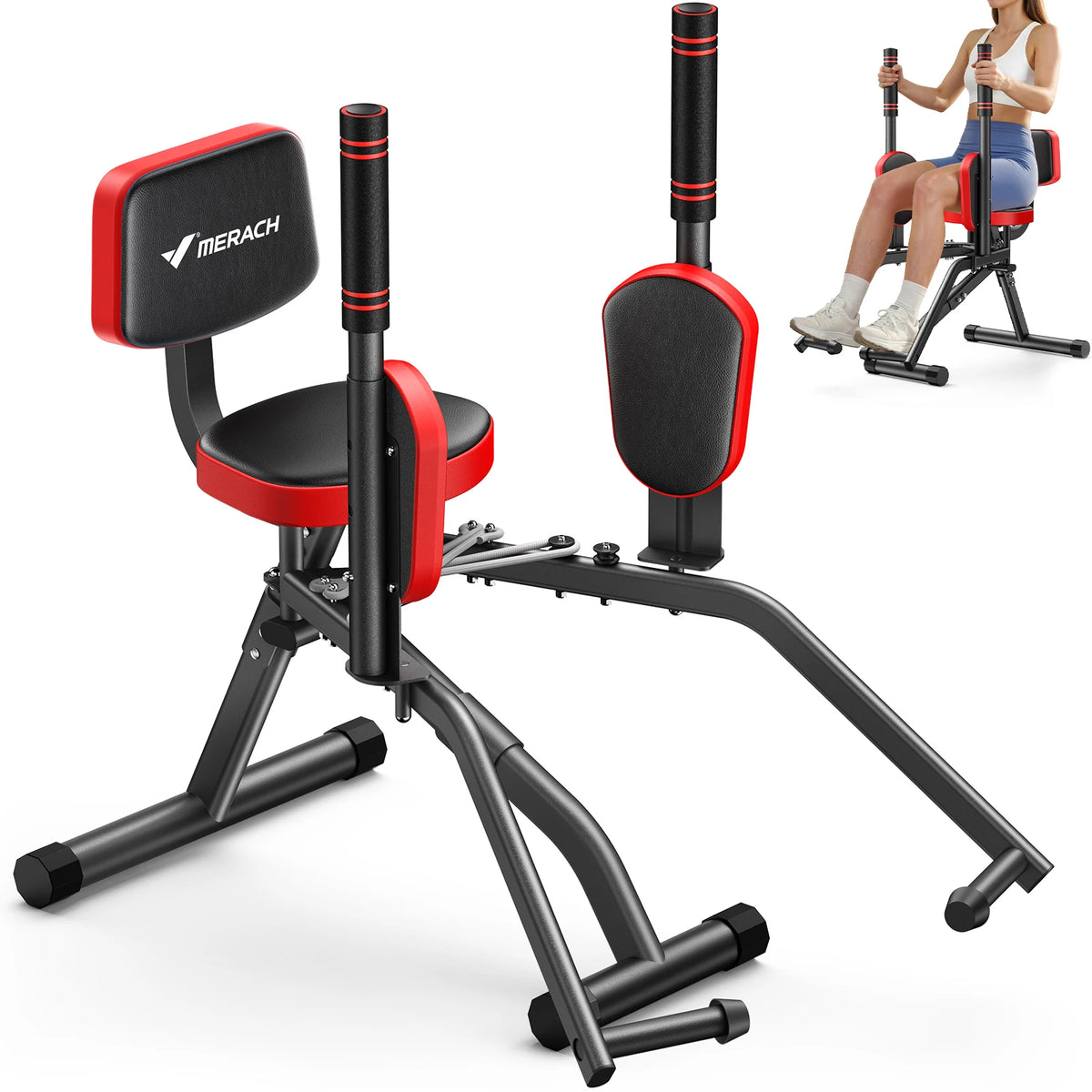 MERACH Adjustable Hip Abductor Machine for Glute and Thigh Training