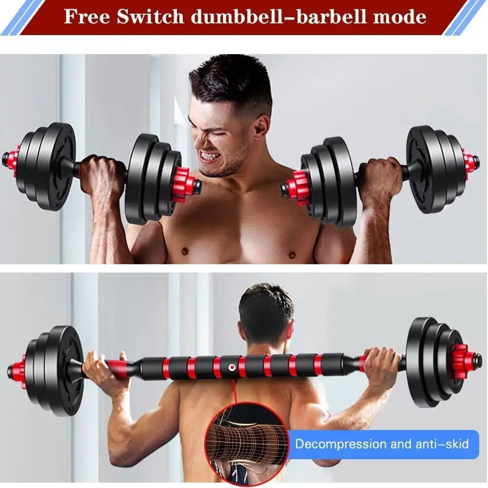 Adjustable Dumbbell And Barbell Set For Home Gym Fitness Training