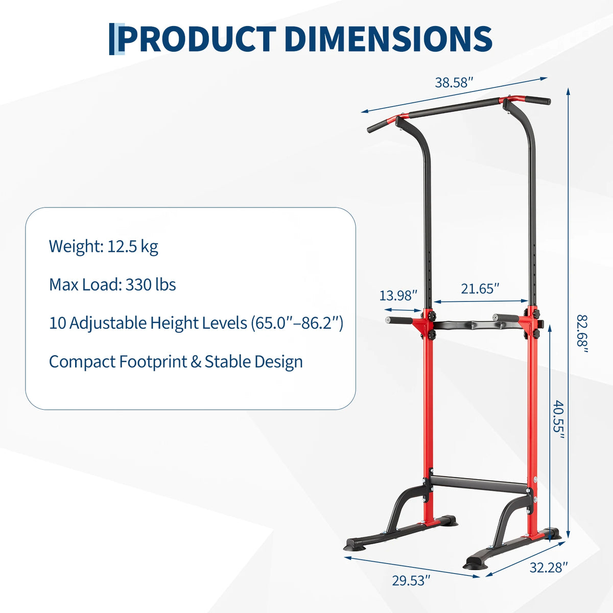Multifunctional Pull Up Dip Station for Full Body Strength Training
