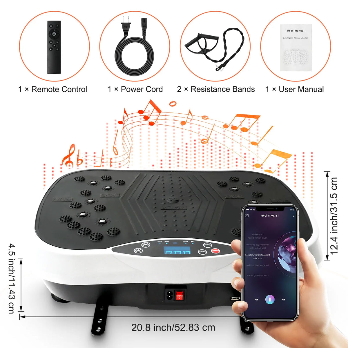 Portable Vibration Plate Exercise Machine for Full Body Workouts
