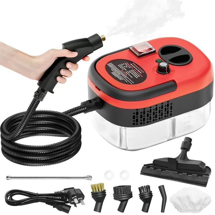 Portable High Power Handheld Steam Cleaner With Multiple Accessories