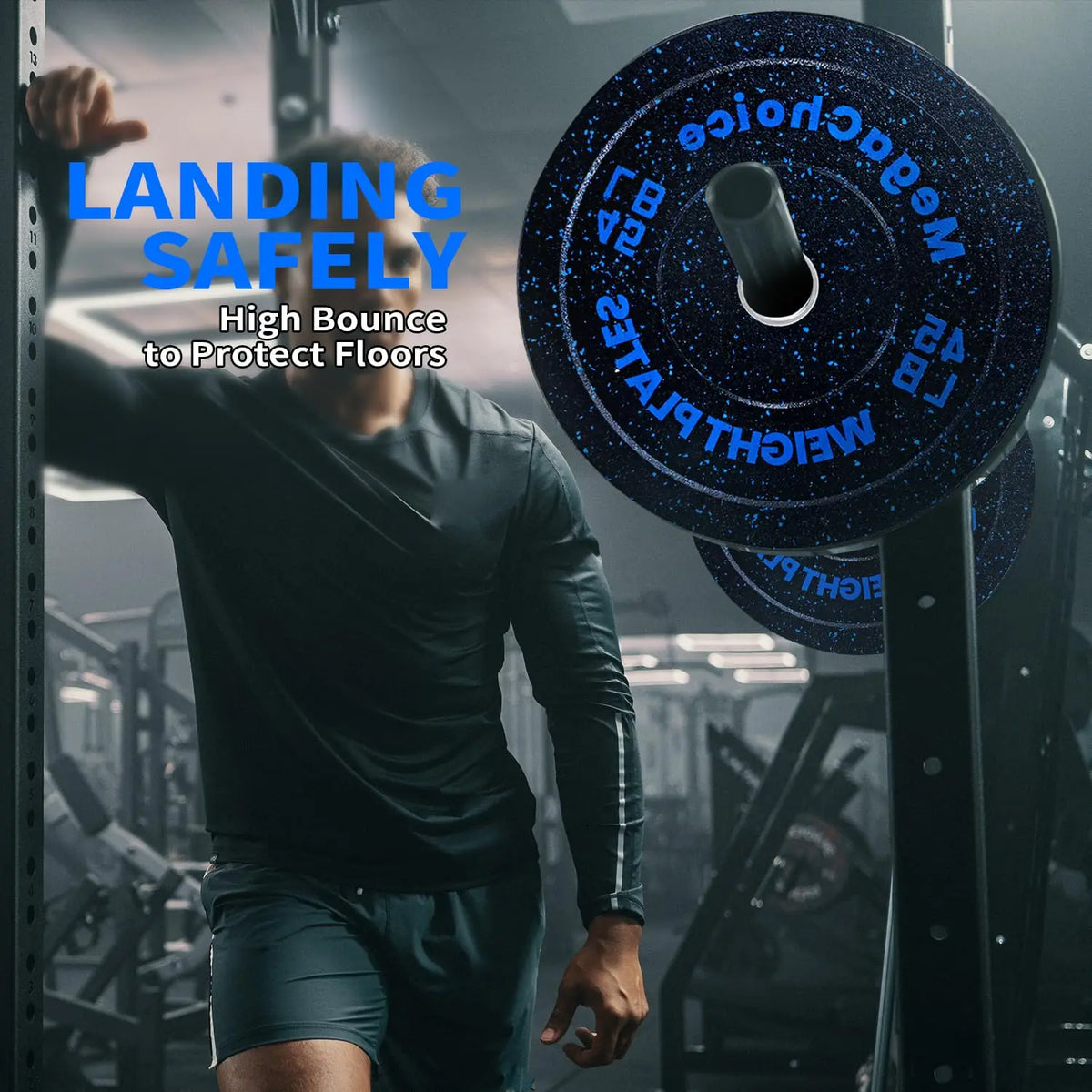 Rubber Bumper Weight Plate for Strength Training and Home Gym