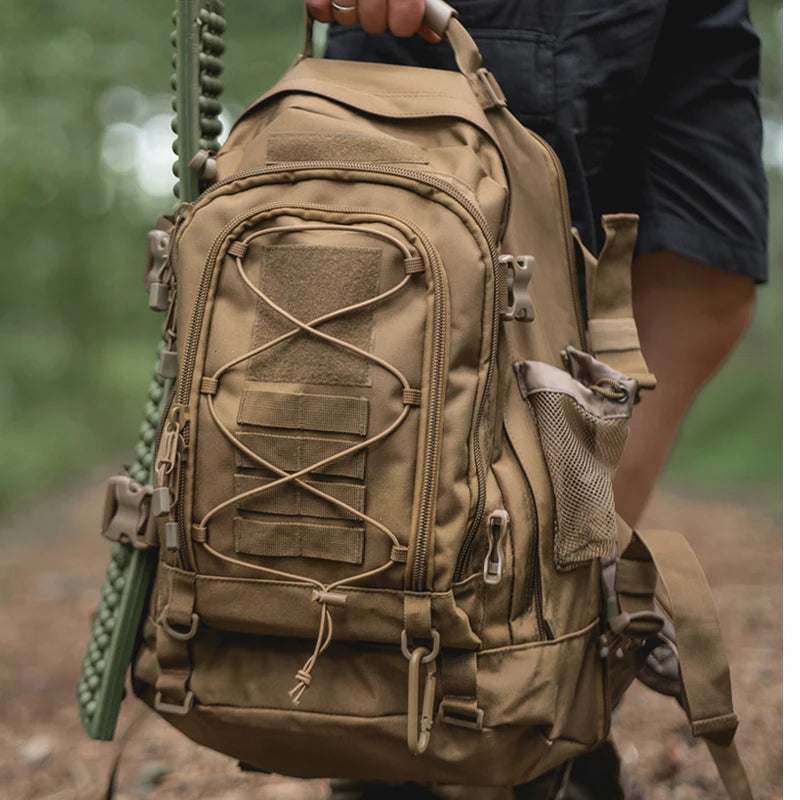 LQARMY Tactical Hiking Backpack for Camping and Outdoor Travel