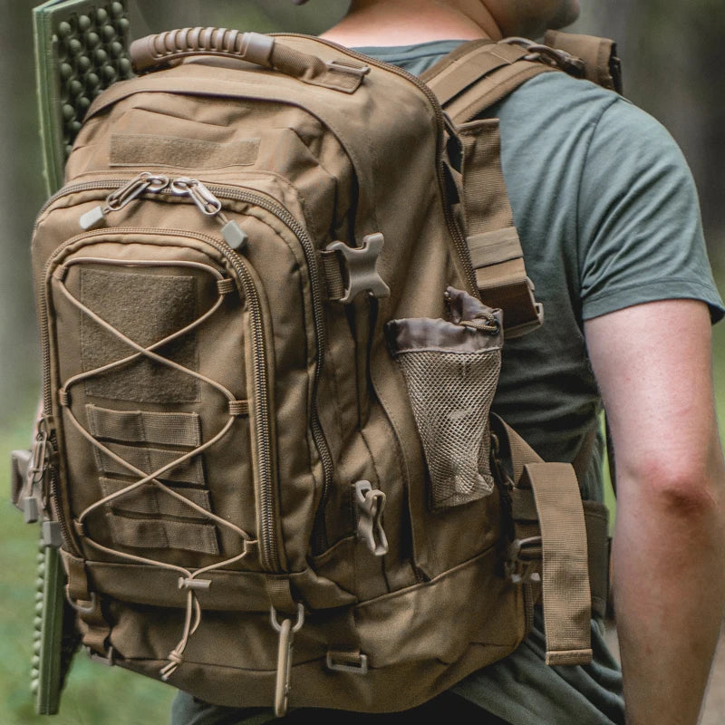 LQARMY Tactical Hiking Backpack for Camping and Outdoor Travel