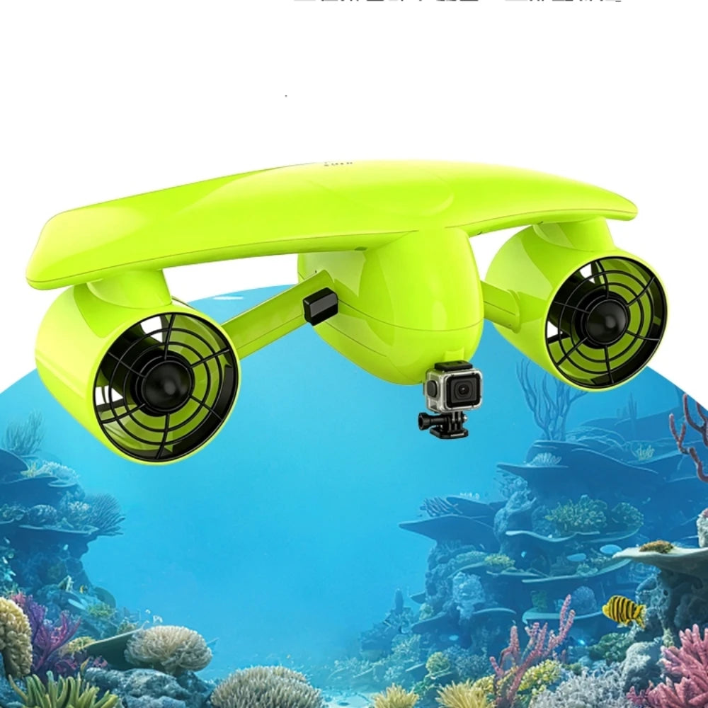 IP68 Waterproof Underwater Scooter With Dual Motors for Snorkeling Diving