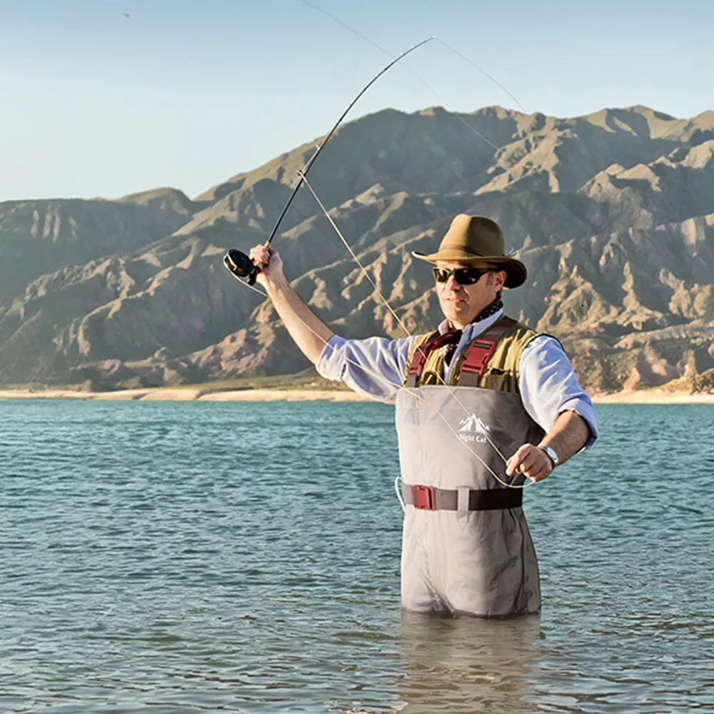 Night Cat Waterproof Fly Fishing Chest Waders With Durable Boots